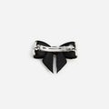 Black Pearl Satin Bow Hairclip