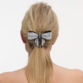 Black Pearl Satin Bow Hairclip
