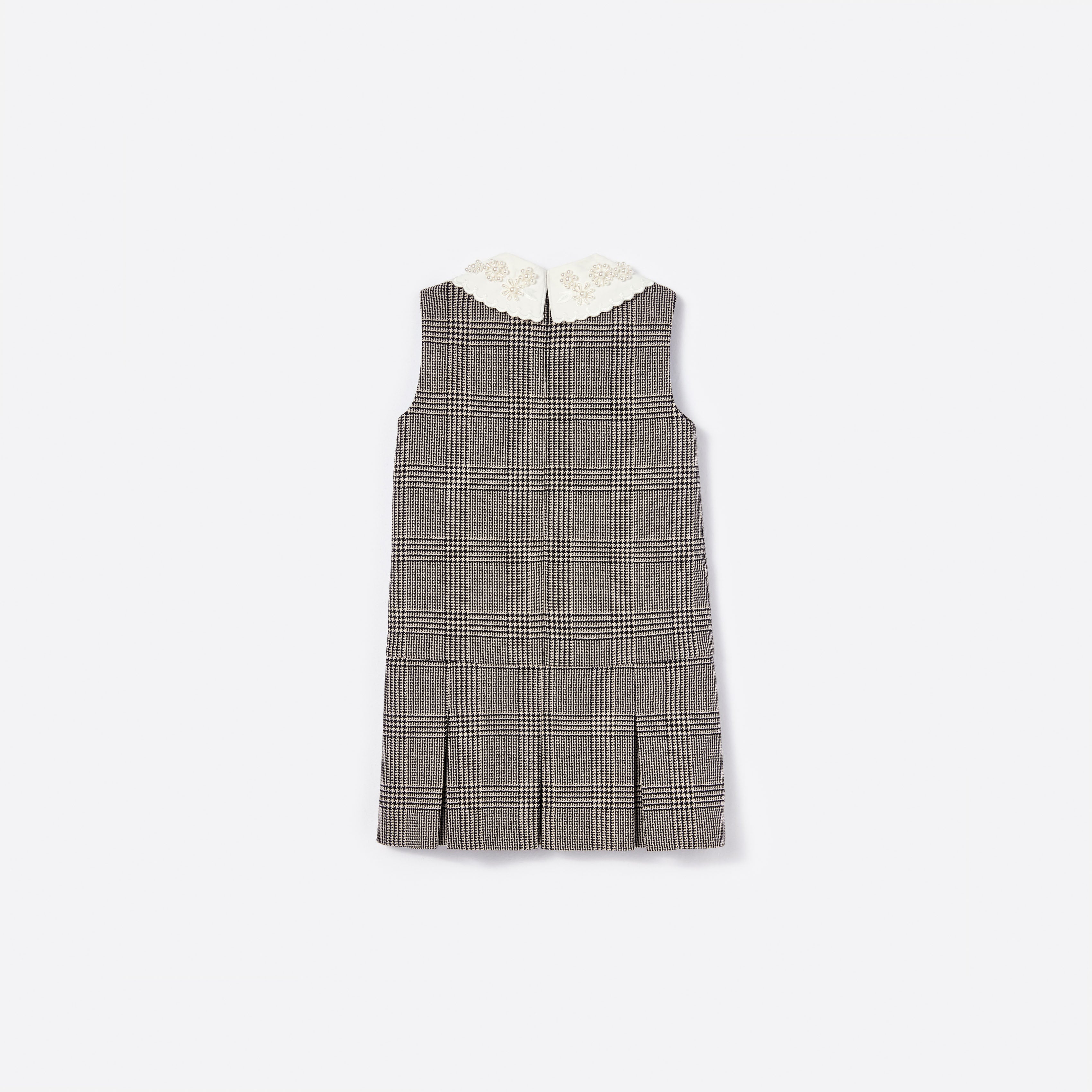 Black Check Sleeveless Dress – self-portrait-EU