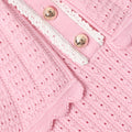 Pink Knitted Cape Dress