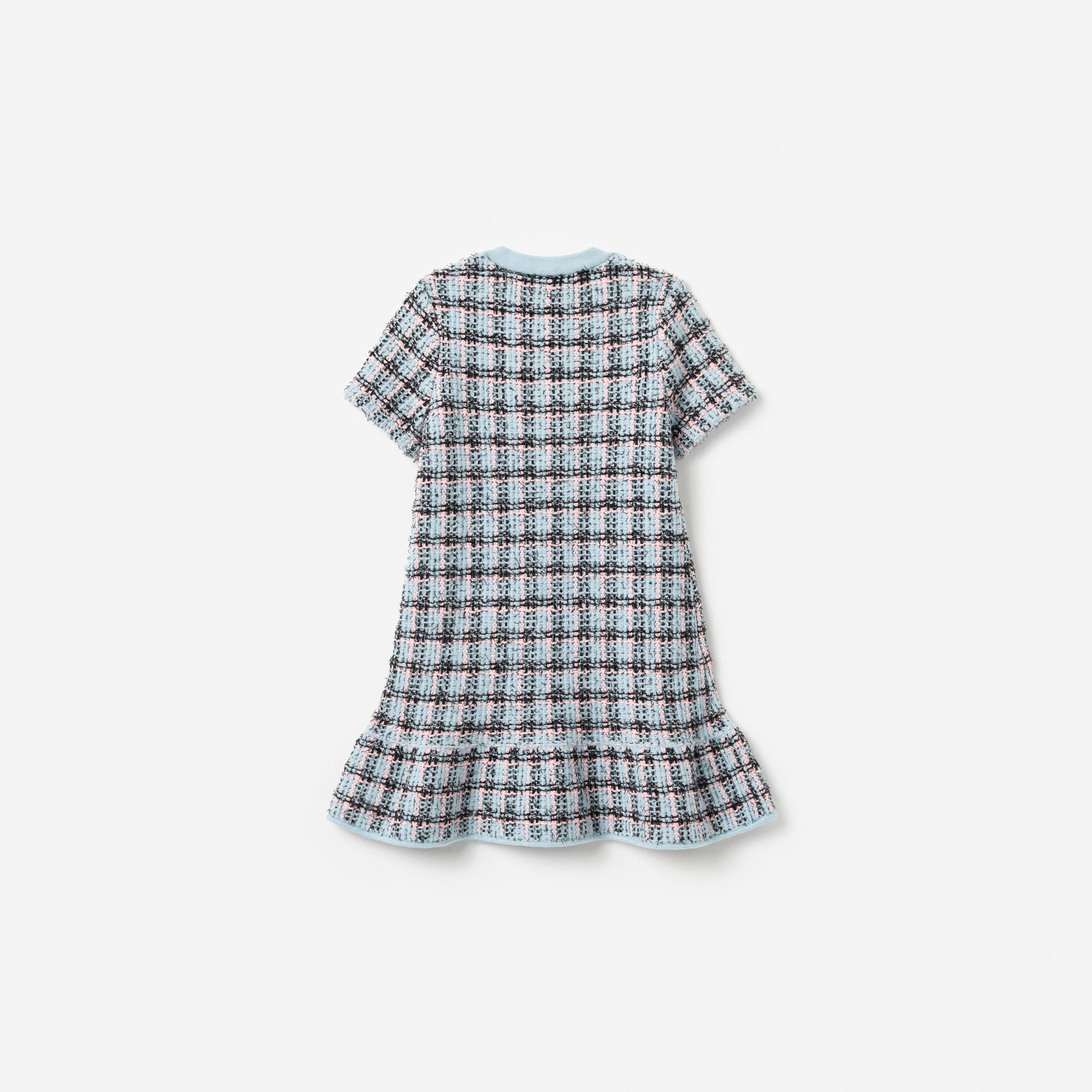 Textured Stripe Knit Dress