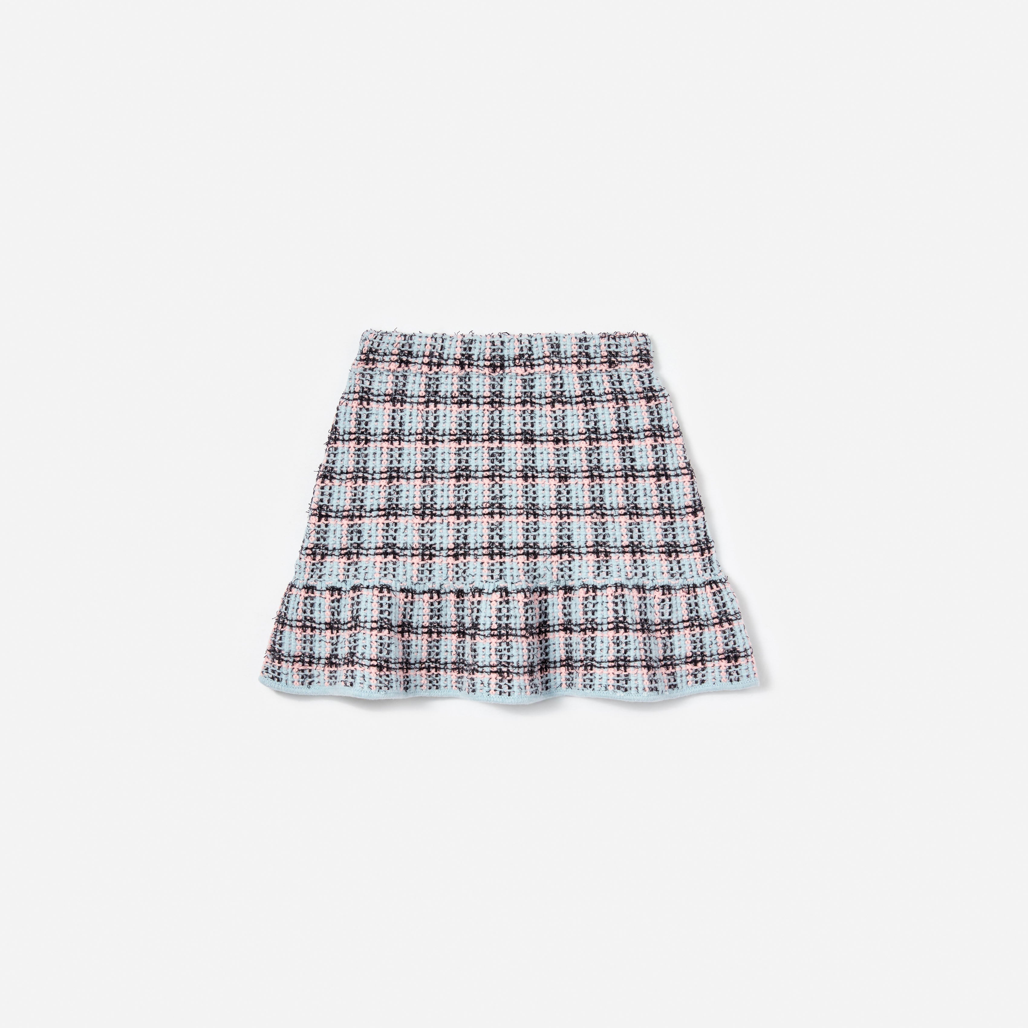 Textured Stripe Knit Skirt