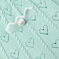 Mint Heart Knit Skirt