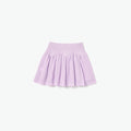Pink Pointelle Ribbed Knit Skirt