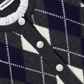Grey Argyle Knit Dress