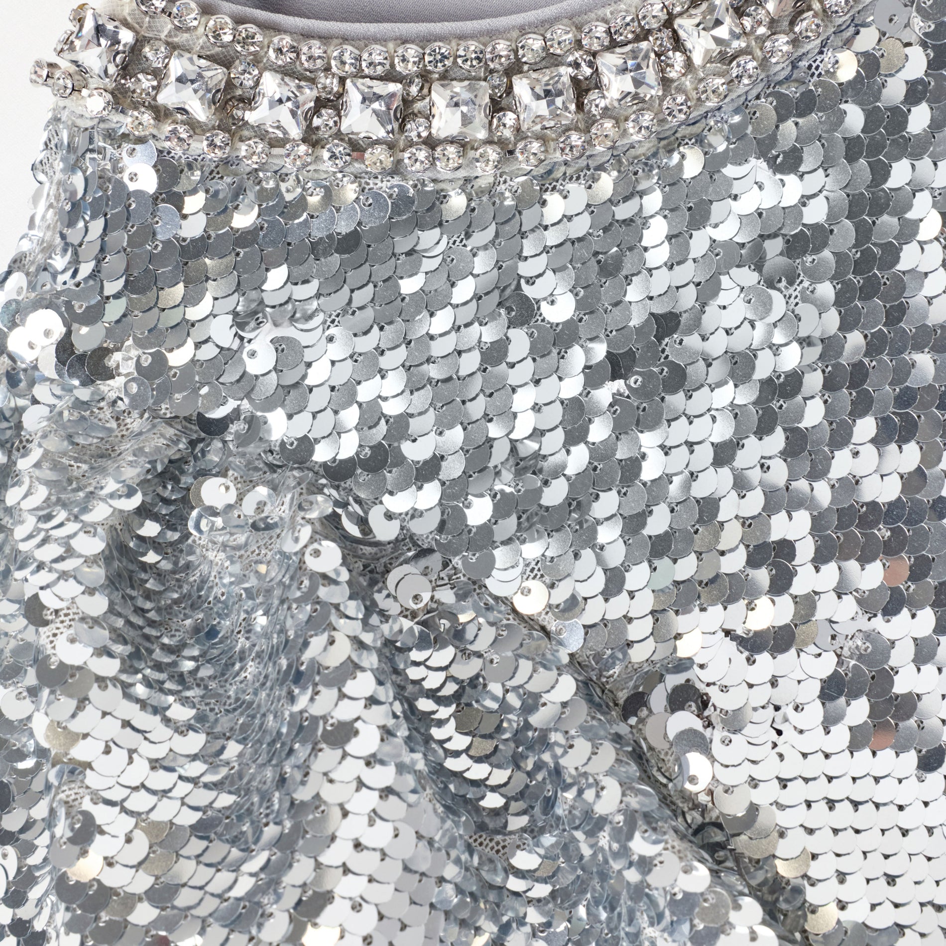 Silver Sequin Top