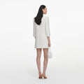Cream Boucle Mini Dress
