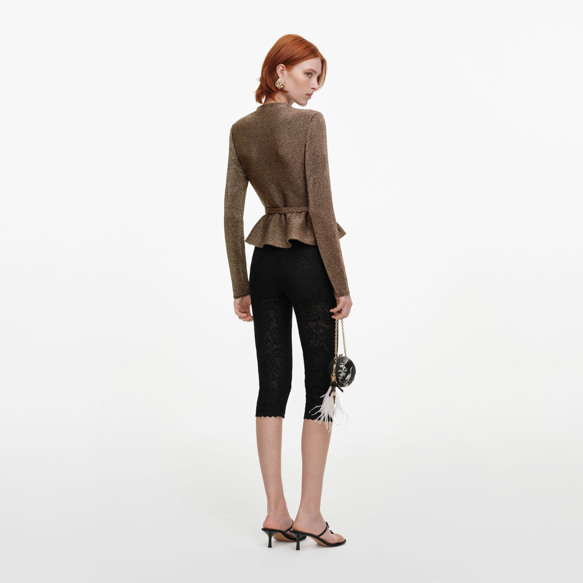 Bronze Tailored Knit Top