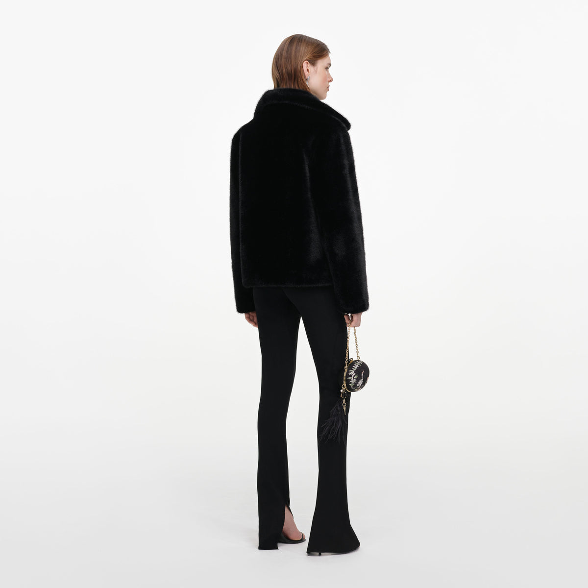 Black Faux Fur Jacket