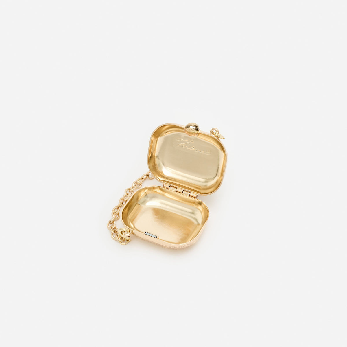 Gold Floral Engraved Airpod Case
