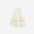 Cream Floral Jacquard Dress