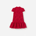 Red Lace Flower Dress