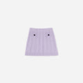 Purple Cable Knit Skirt