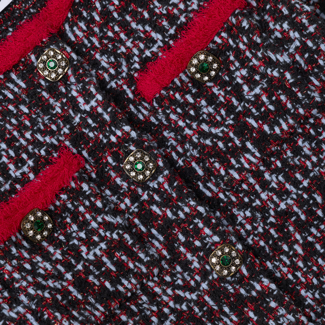 Detail Shot of the Multi Textured Knit Cardigan