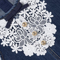 Blue Denim Lace Bib Dress