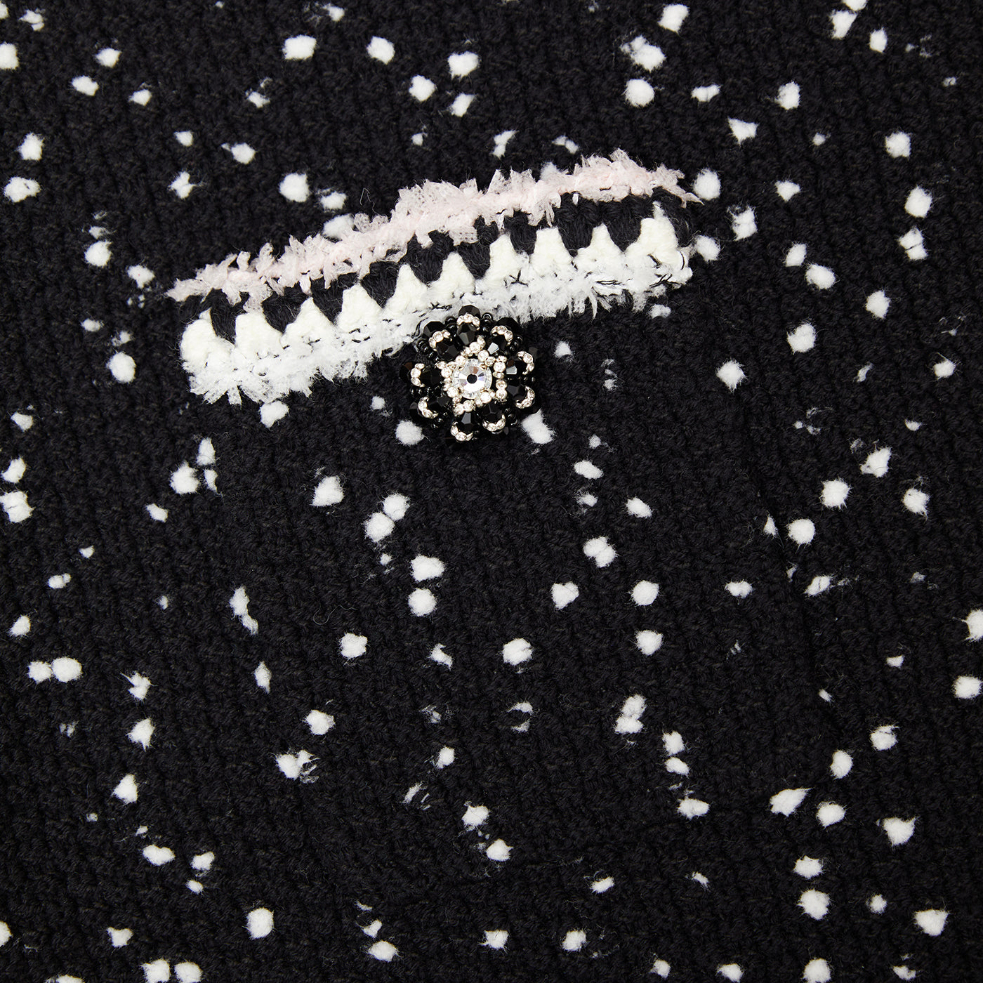 Black & White Knit Skirt