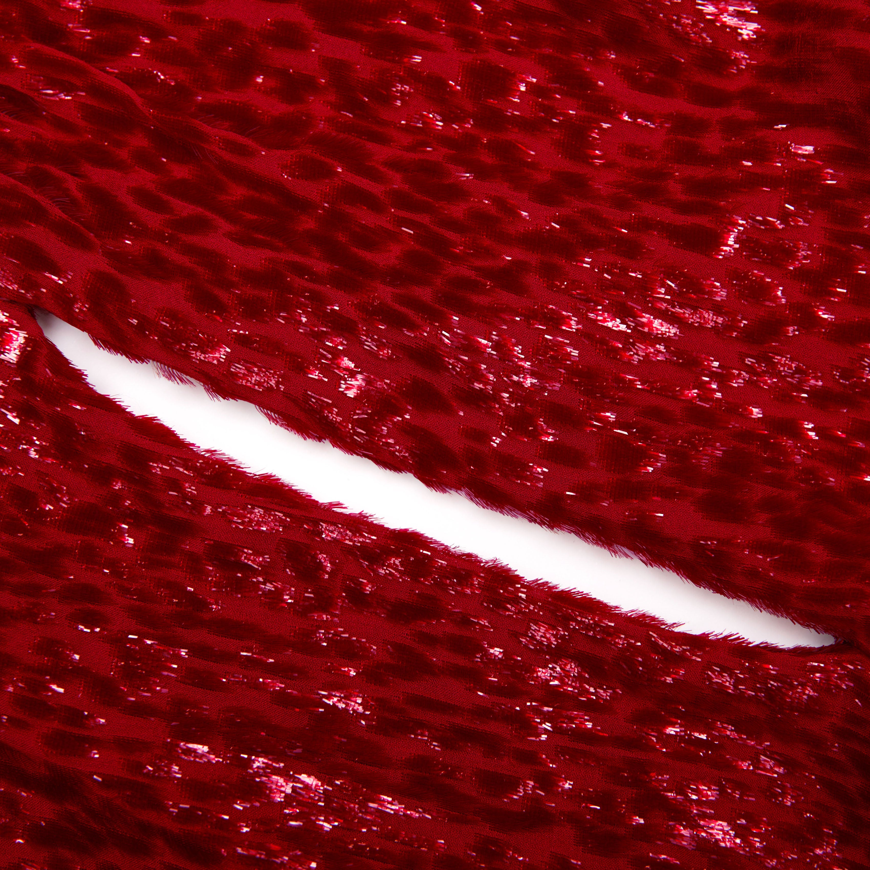 Red Fil Coupe Midi Dress