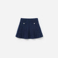 Navy Alpaca Knit Skirt