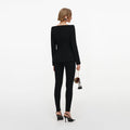 Black Wool Crepe Jacket