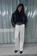 Cream Satin Trousers