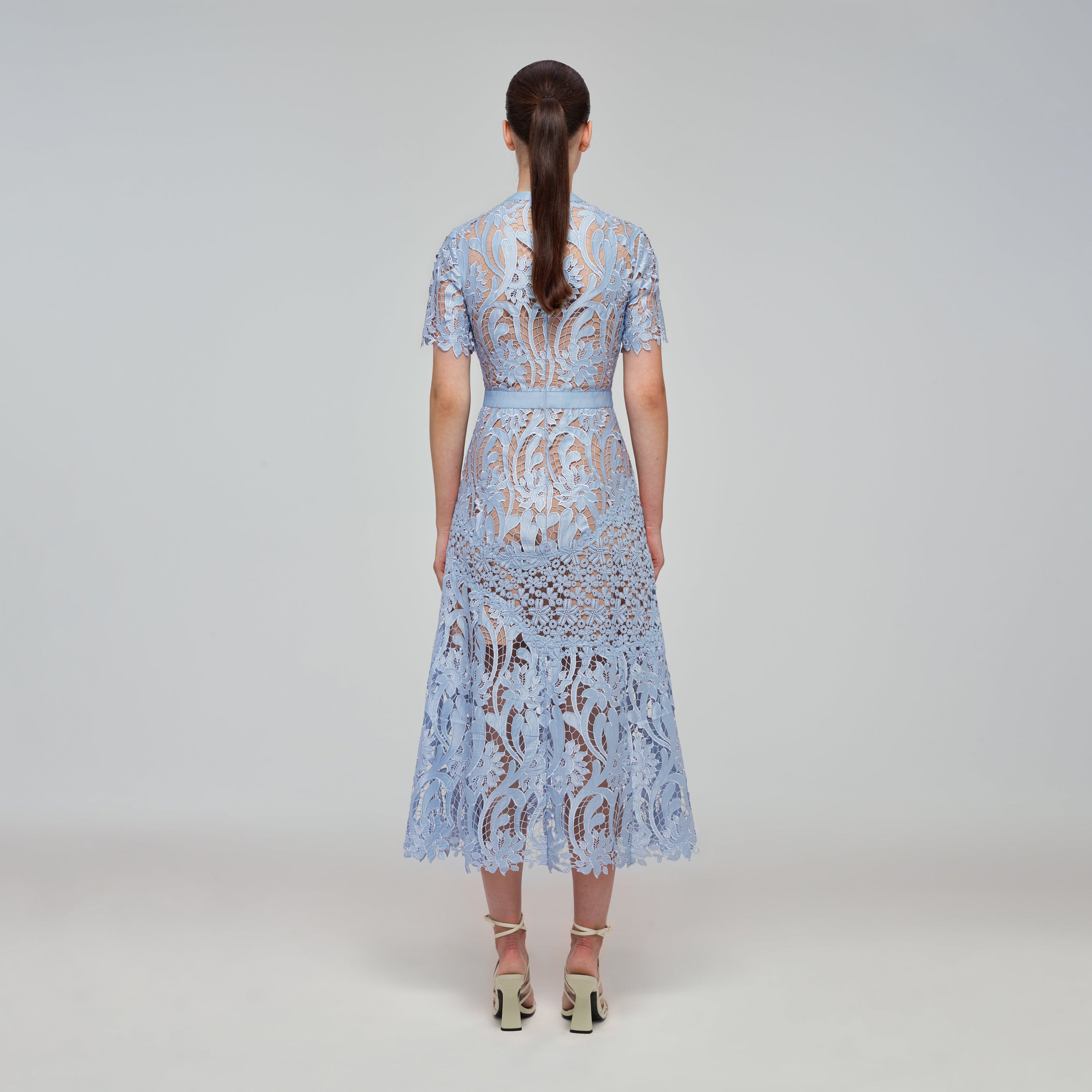 Blue Prairie Midi Dress