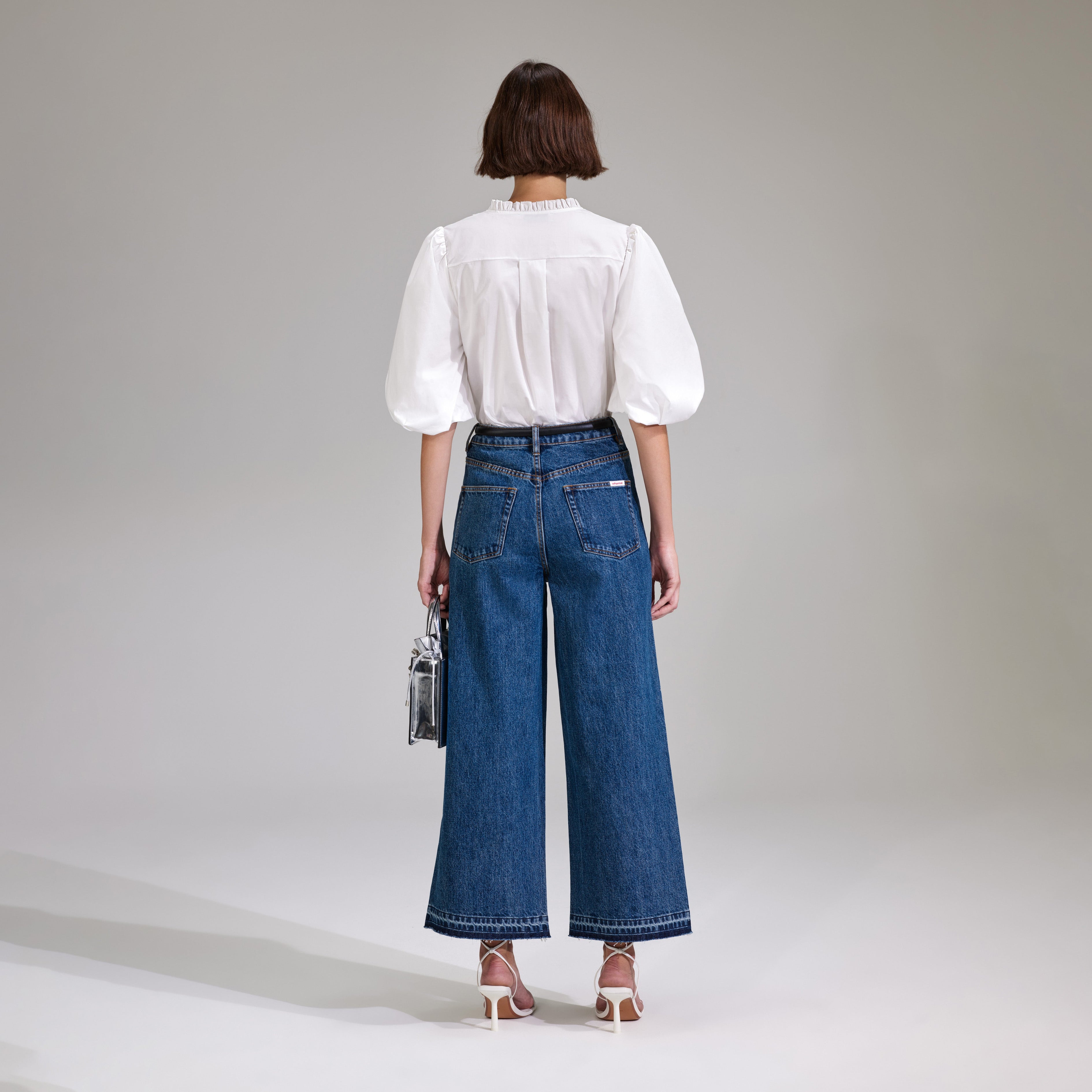 White Cotton Poplin Top