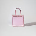 Pink Metallic Mini Tote Bow Bag