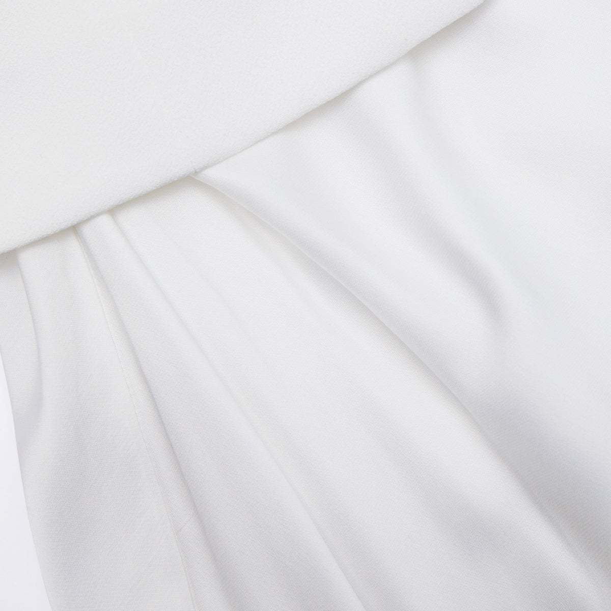 White Crepe Tailored Maxi Dress – self-portrait-EU