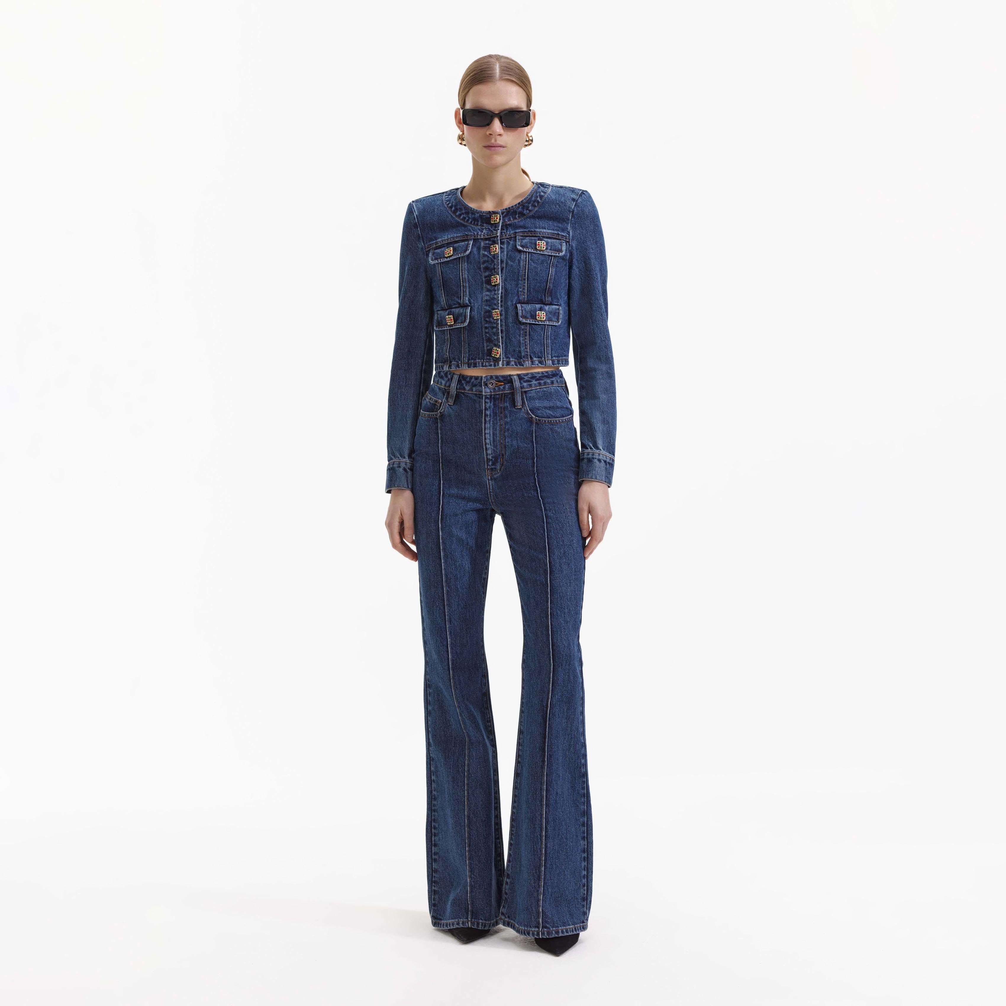 Buttoned Denim Jacket