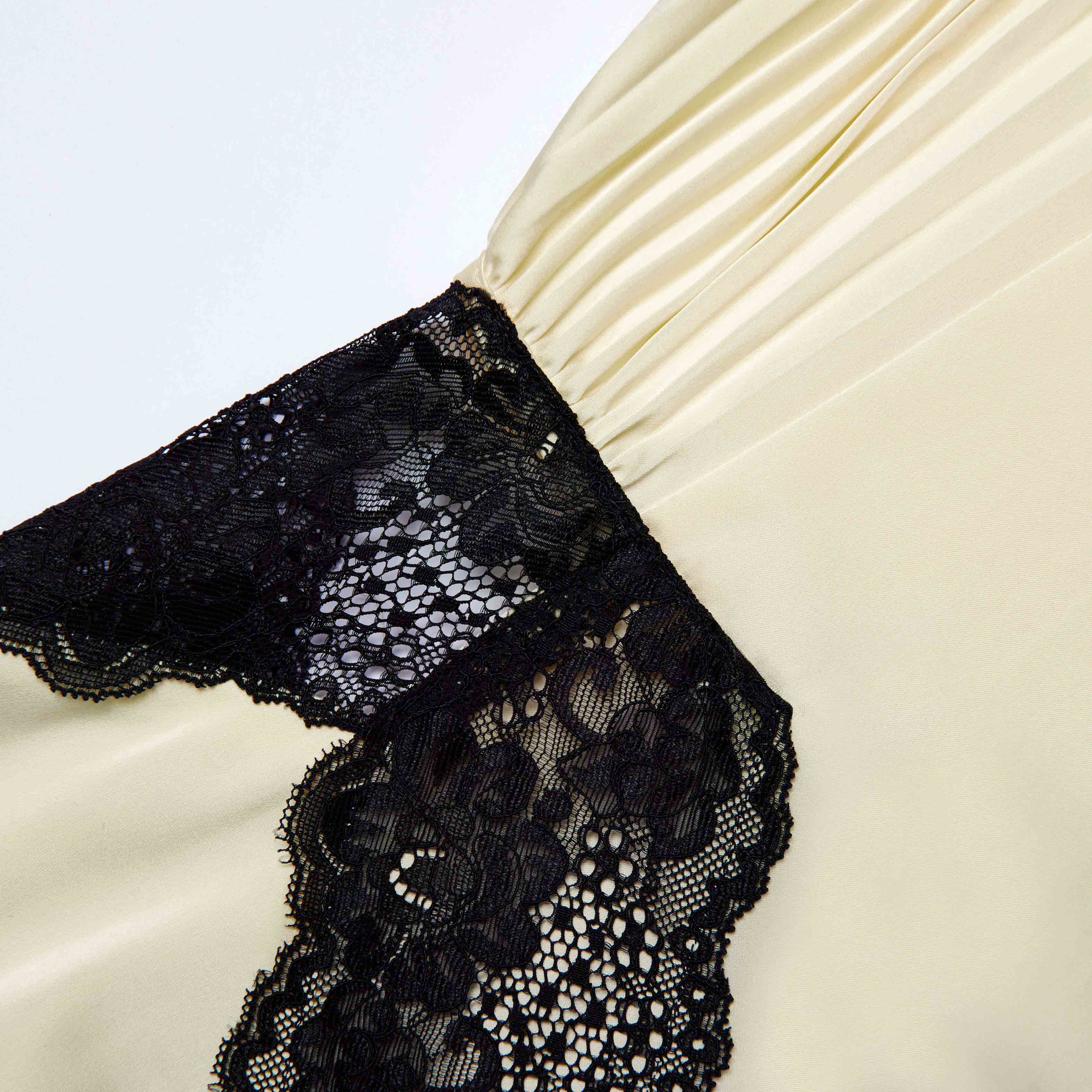 Valentina Luxe Lace Maxi – Yellow main image 0