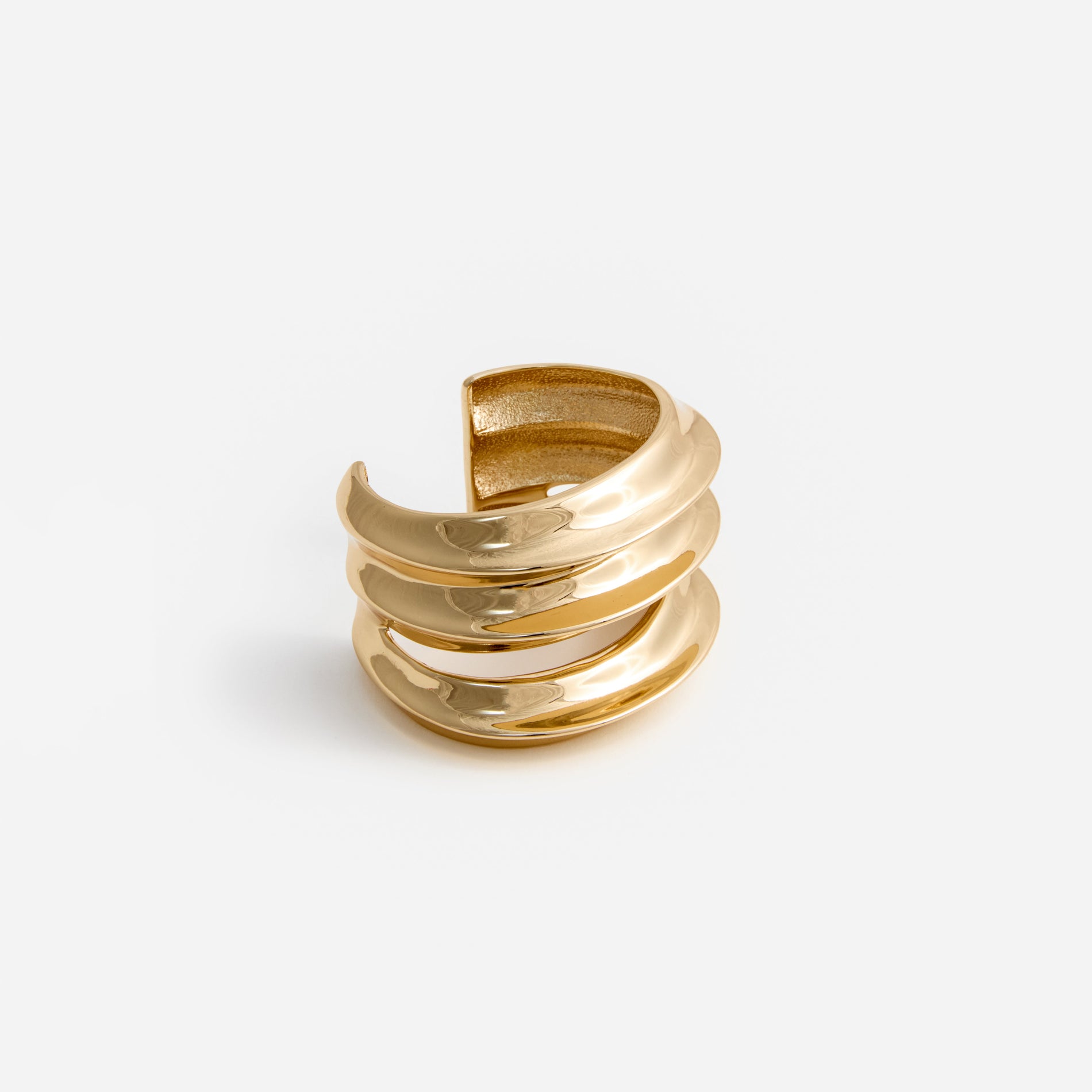A photo of the Gold Sculpted Cuff
