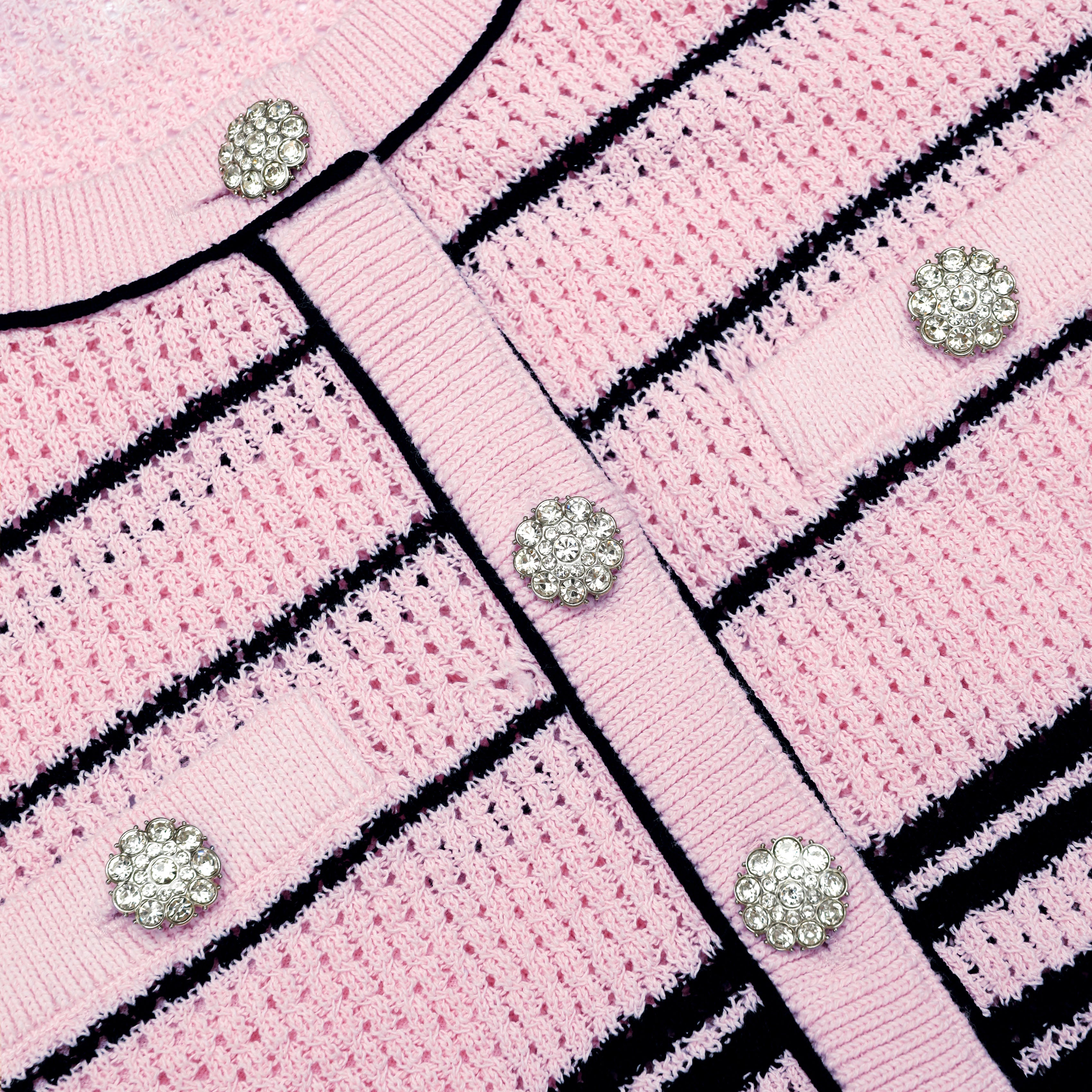 Pink Stripe Cardigan