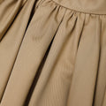 Tan Cotton Mini Skirt