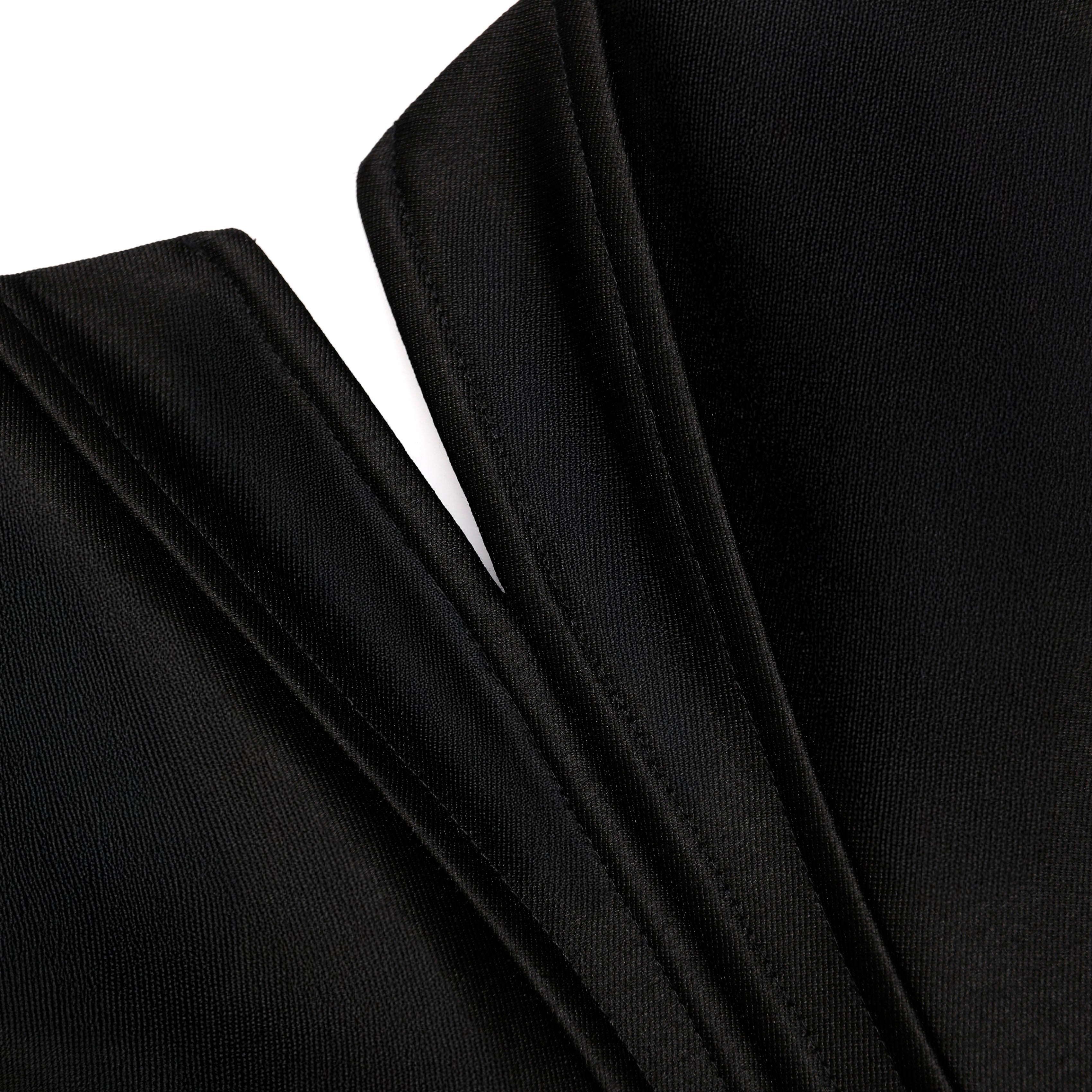 Black Taffeta Corset Top