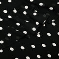 Black Polka Dot Georgette Maxi Dress