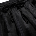 Black Satin Lace Shorts