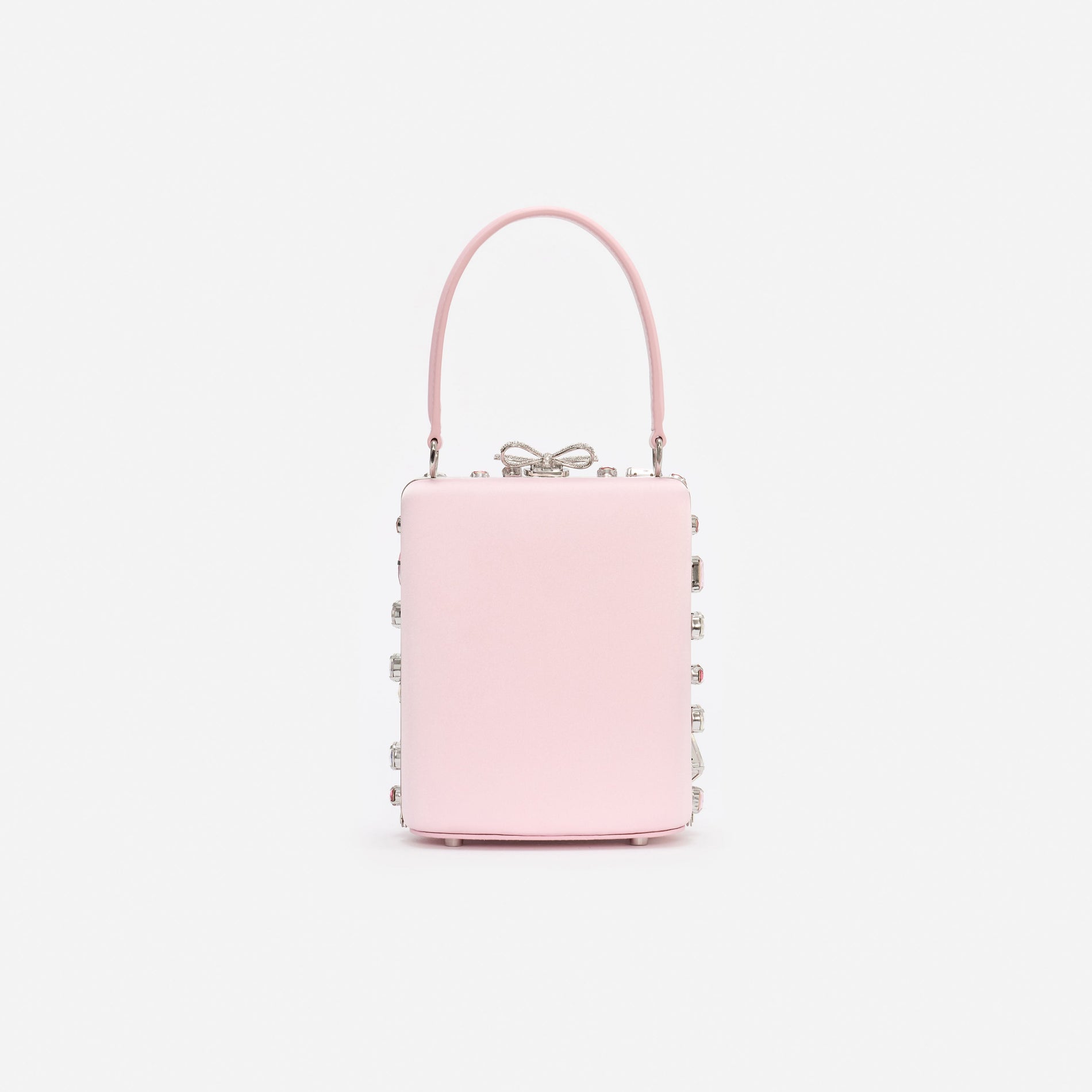 Pink Multi Crystal Mini Bow Bag