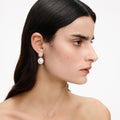 Silver Pearl Drop Earrings
