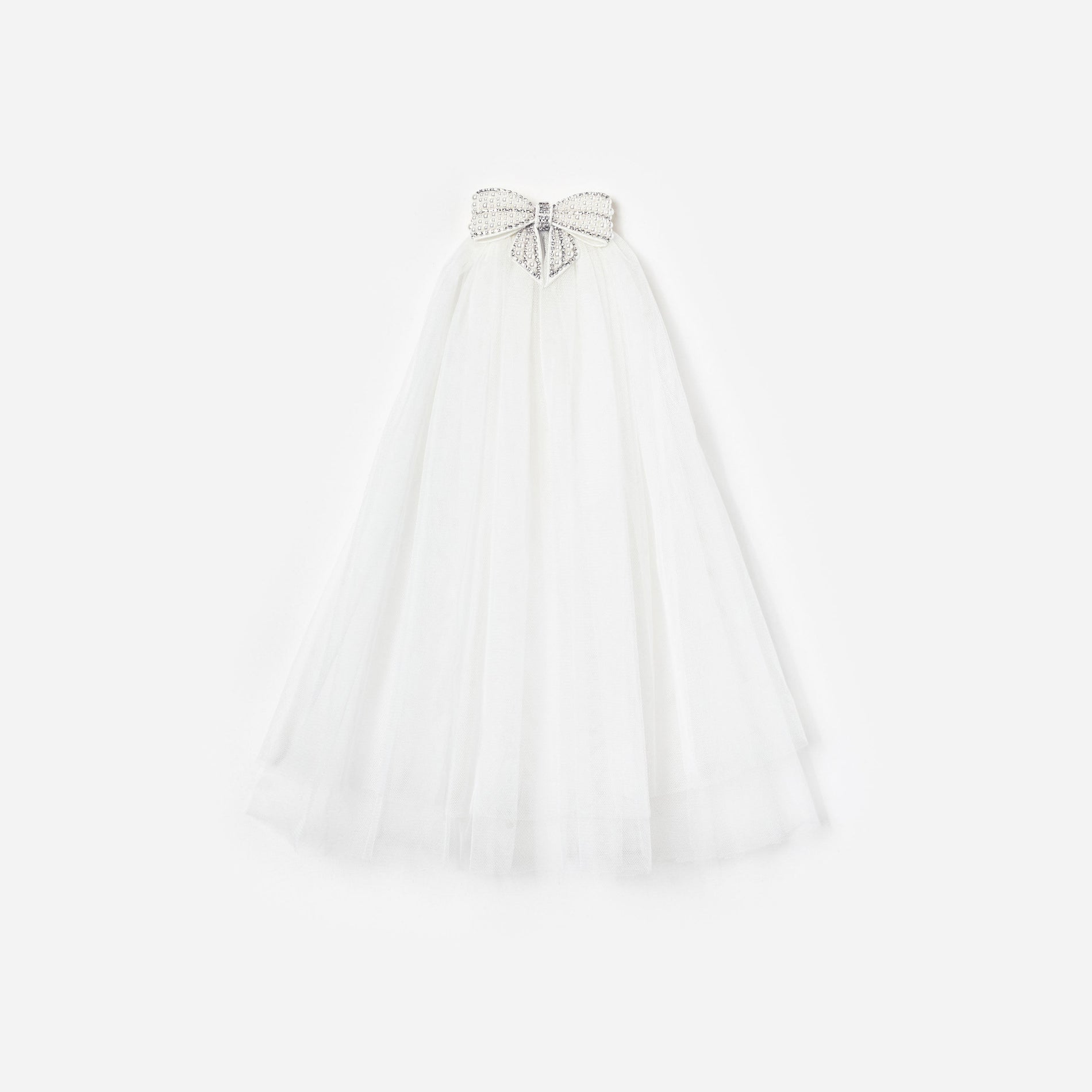 Embellished Bow Veil