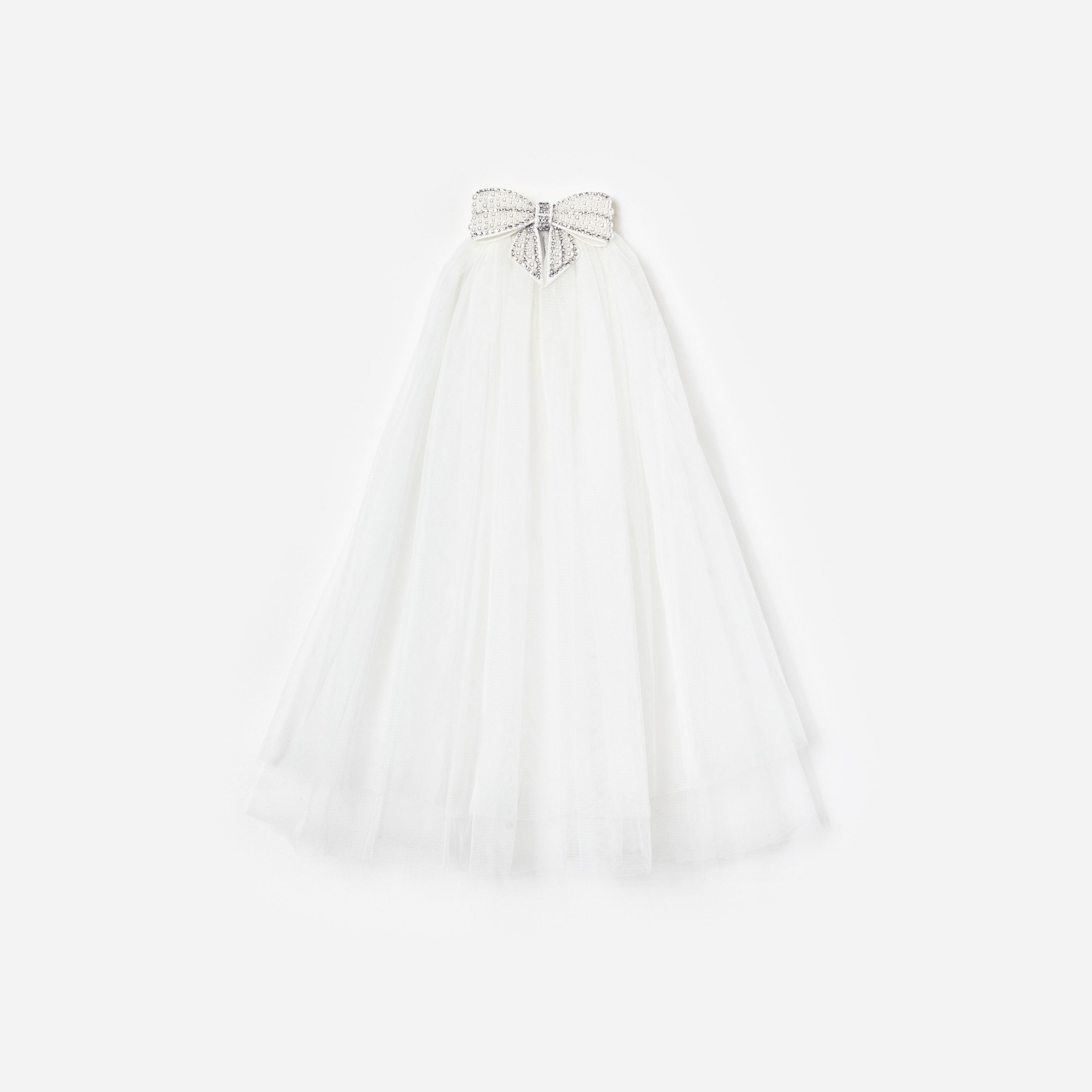 Embellished Bow Veil