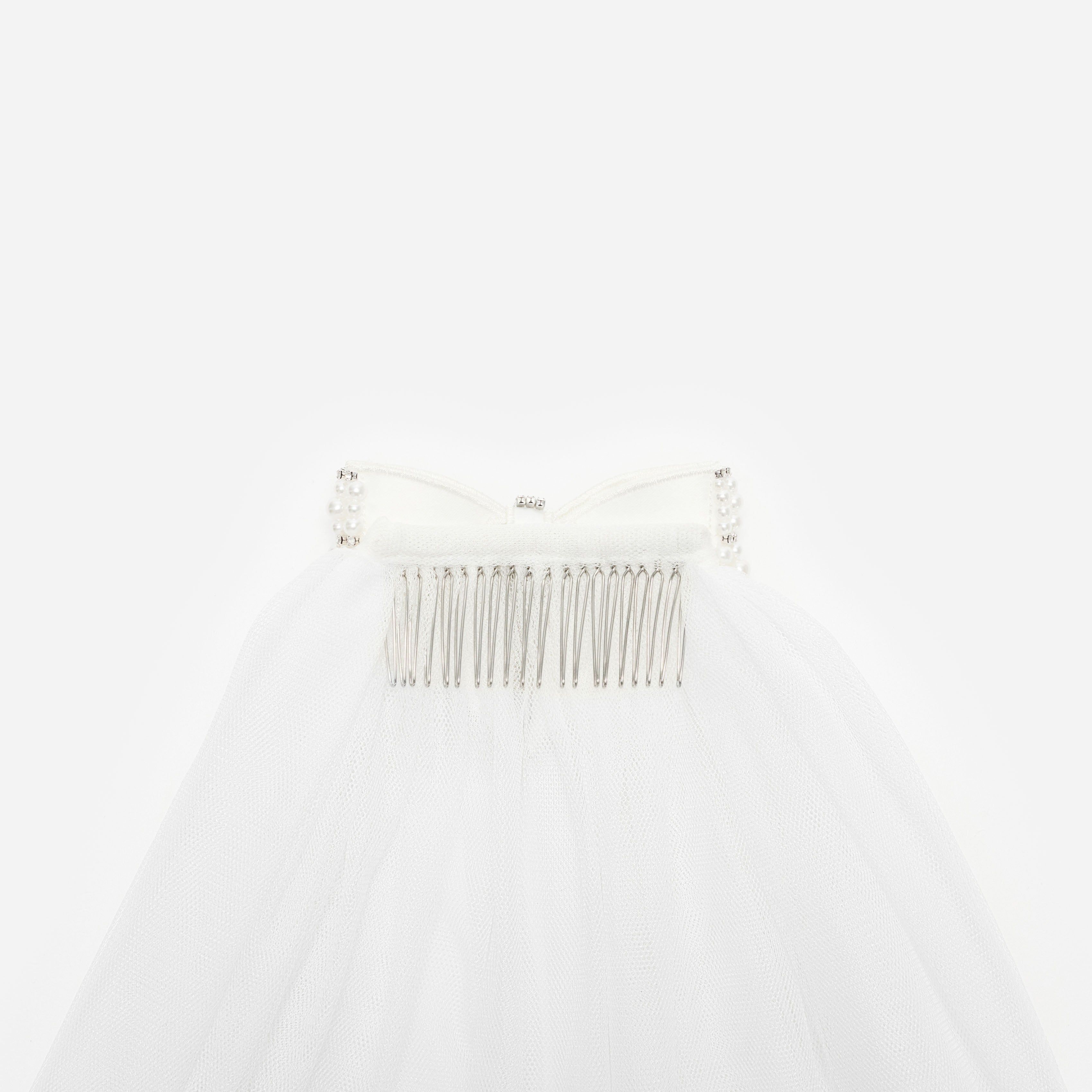 Embellished Bow Veil