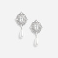 Crystal Pearl Droplet Earrings