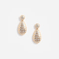 Gold Crystal Drop Earrings