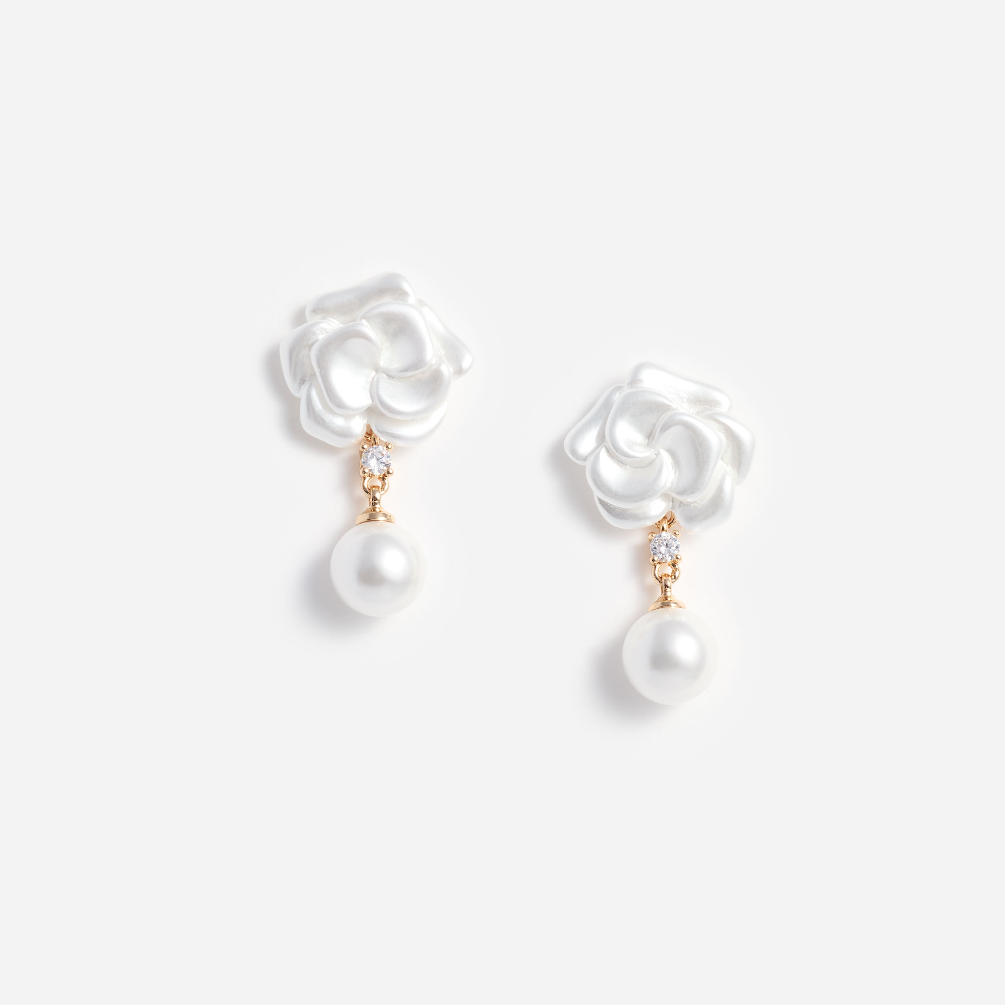 Pearl Flower Earrings