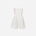 Cream Polka Dot Frill Dress