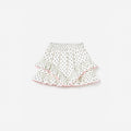 Cream Polka Dot Frill Skirt