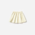 Yellow Satin Sequin Flower Skirt