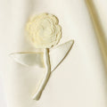 Yellow Satin Sequin Flower Skirt