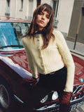 Yellow Alpaca Cardigan