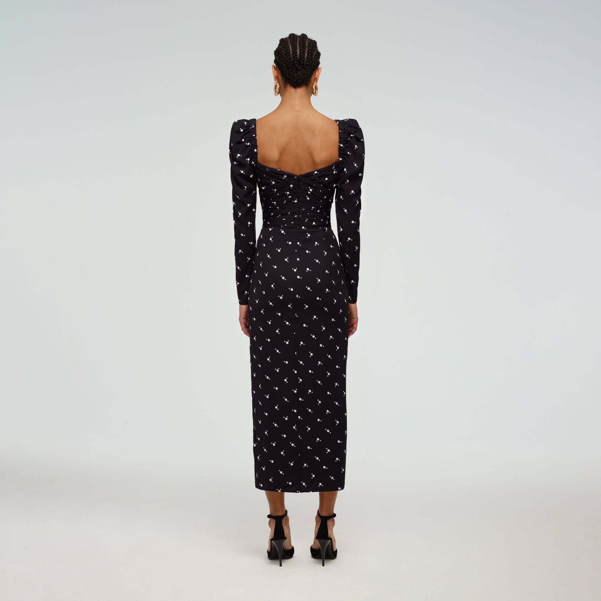 Long Sleeve Polka Dot Dress